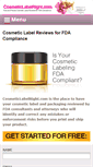 Mobile Screenshot of cosmeticlabelright.com